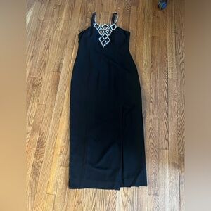 Alyce Paris 90s Cutout Column Formal Dress